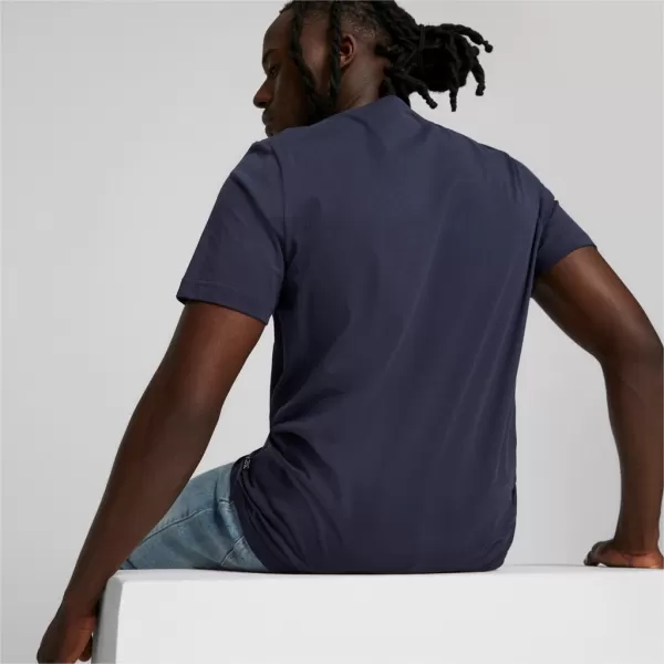  Pánské Triko PUMA ESS+ LOGO LAB TEE 675916-06 BLUE 