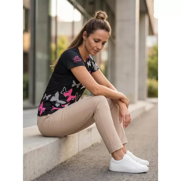  Dámské funkční triko premium ALTISPORT VOJ/ALW002TR01 ČERNORŮŽOVÁ 