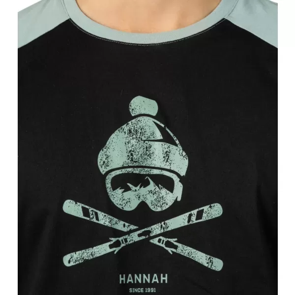  Pánské triko s dlouhým rukávem HANNAH HANES ANTHRACITE/SLATE GRAY 