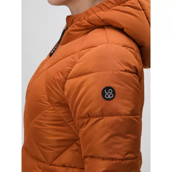  Dámský kabát LOAP TARVISIA CLW23107 ORANŽOVÁ 