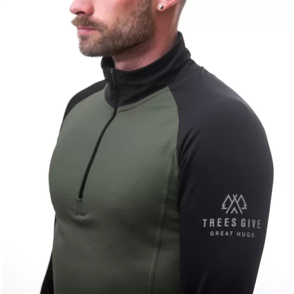  Pánské termo triko SENSOR COOLMAX THERMO OLIVE GREEN/BLACK 