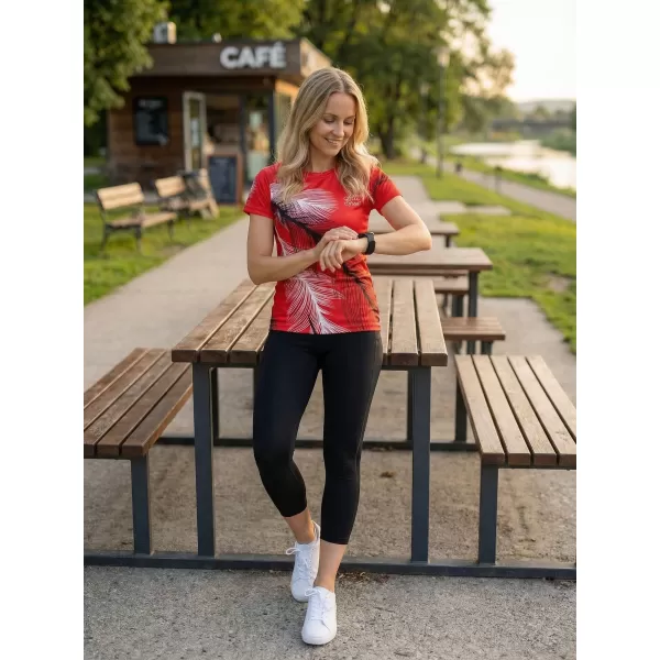  Dámské funkční triko premium ALTISPORT VOJ/ALW001TR01 ČERVENÁ 