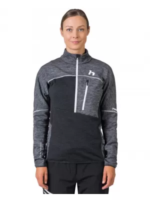 Dámská mikina HANNAH MEDA HZ LIGHT GRAY MEL (WHITE)