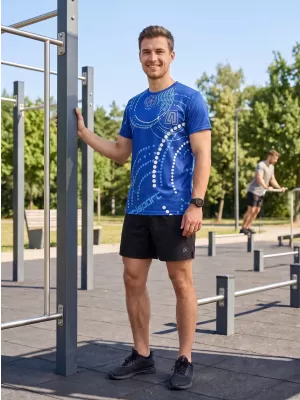 Pánské triko premium ALTISPORT VOJ/ALM003TR01 KRÁLOVSKÁ MODRÁ