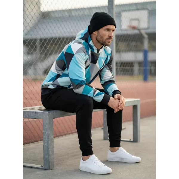 Pánská mikina premium ALTISPORT VOJ/ALM007MI01 MODRÁ/ŠEDÁ 