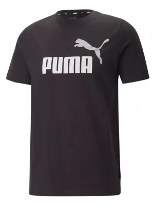 Pánské triko PUMA ESS+ 2 COL LOGO TEE 586759-61 BLACK