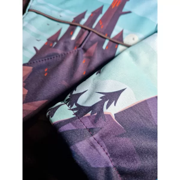  Dětská softshellová bunda WAMU DRAGON FANTASY MODRÁ 