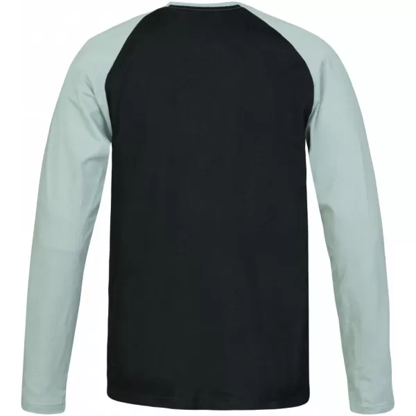  Pánské triko s dlouhým rukávem HANNAH HANES ANTHRACITE/SLATE GRAY 