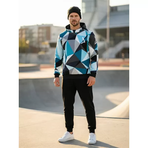  Pánská mikina premium ALTISPORT VOJ/ALM007MI01 MODRÁ/ŠEDÁ 