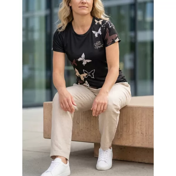  Dámské funkční triko premium ALTISPORT VOJ/ALW002TR01 ČERNOHNĚDÁ 