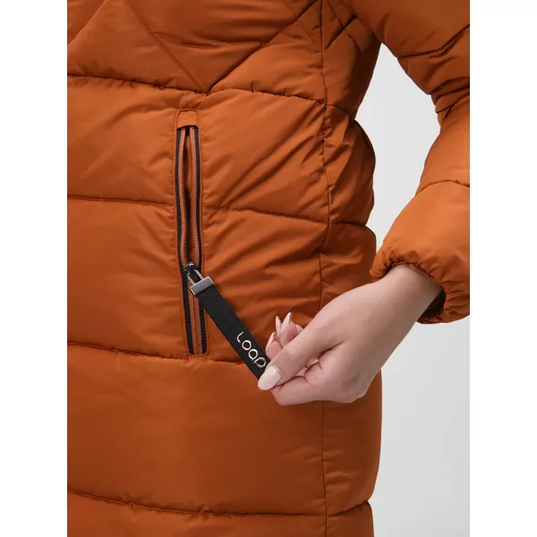  Dámský kabát LOAP TARVISIA CLW23107 ORANŽOVÁ 