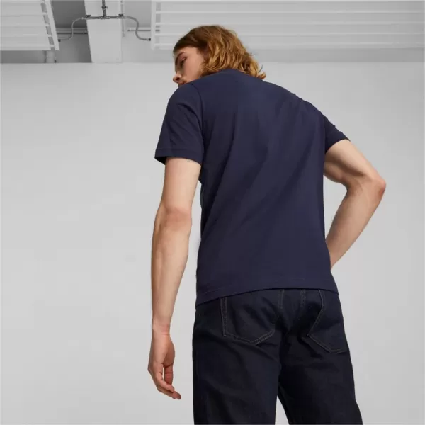 Pánské triko PUMA ESS+ 2 COL LOGO TEE 586759-07 BLUE 