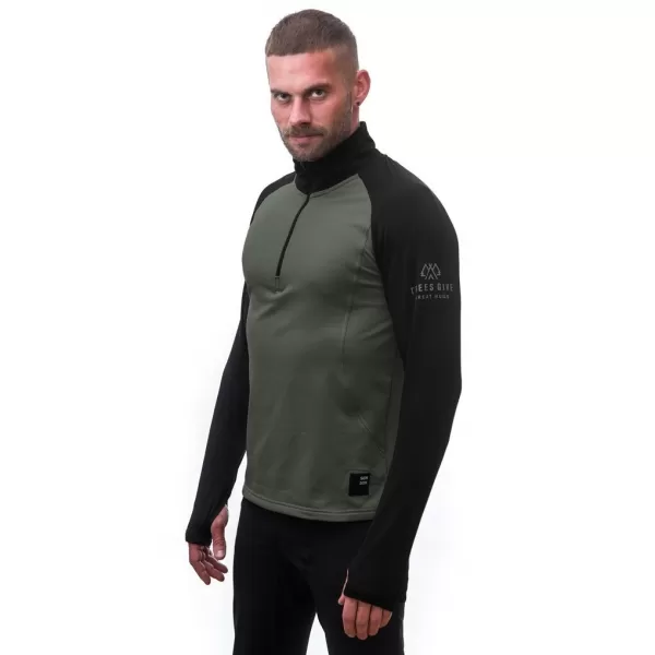  Pánské termo triko SENSOR COOLMAX THERMO OLIVE GREEN/BLACK 