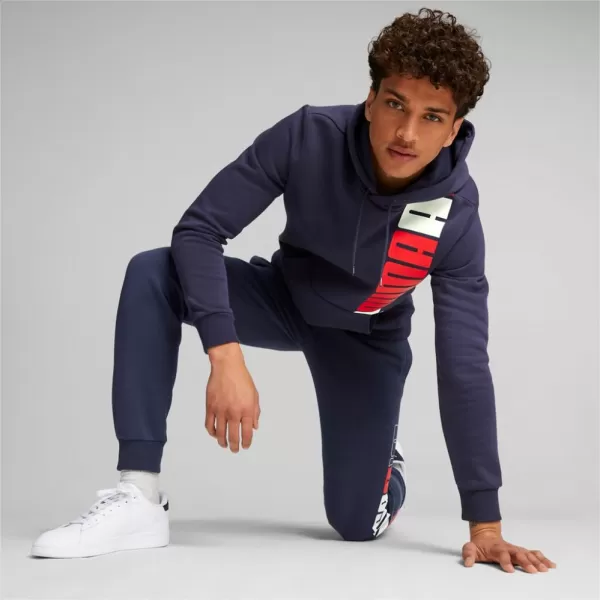  Pánská mikina PUMA ESS+ LOGO LAB HOODIE FL 675919-06 BLUE 
