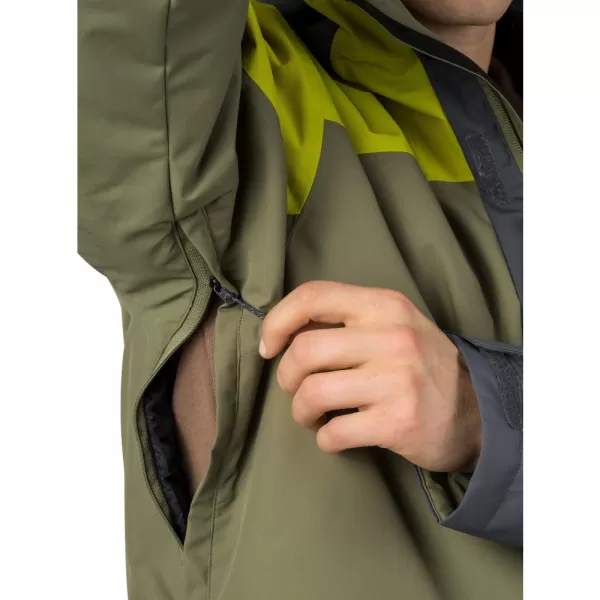  Pánská bunda HANNAH GAROW FD BURNT OLIVE/CITRONELLE 