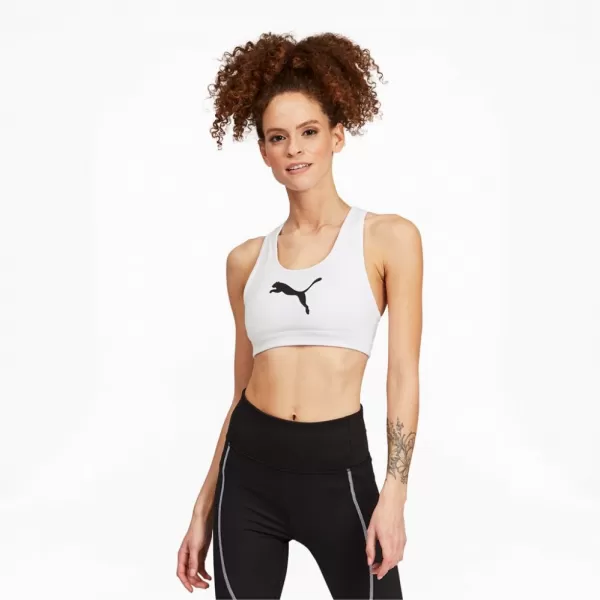  Dámská podprsenka PUMA MID IMPACT 4KEEPS GRAPHIC BRA PM 520306-52 WHITE 