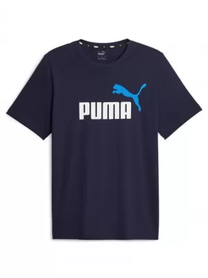 Pánské triko PUMA ESS+ 2 COL LOGO TEE 586759-07 BLUE