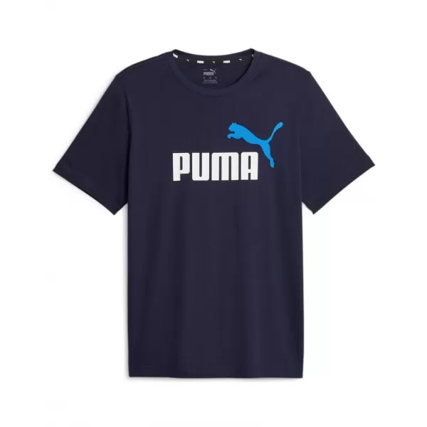  Pánské triko PUMA ESS+ 2 COL LOGO TEE 586759-07 BLUE 