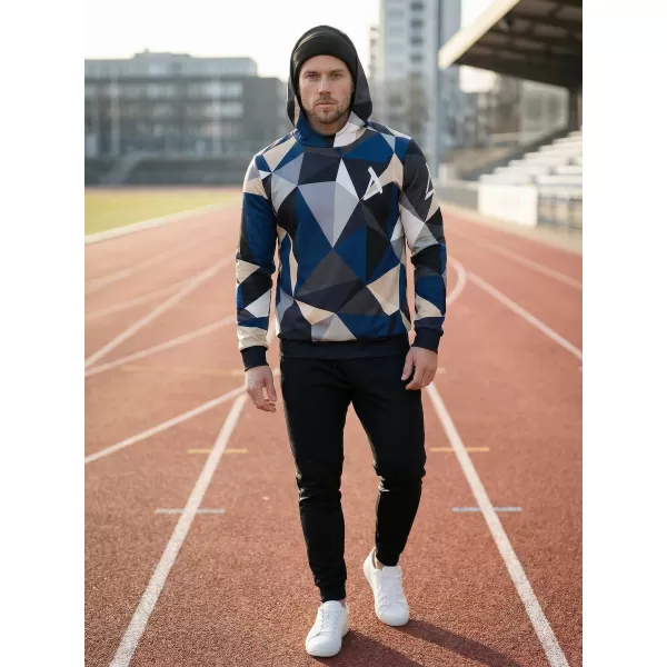  Pánská mikina premium ALTISPORT VOJ/ALM007MI01 NÁMOŘNÍ MODRÁ/HNĚDÁ 