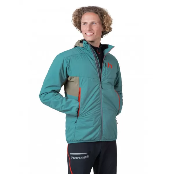  Pánská bunda HANNAH KECHU HOODY OIL BLUE/BURNT OLIVE 