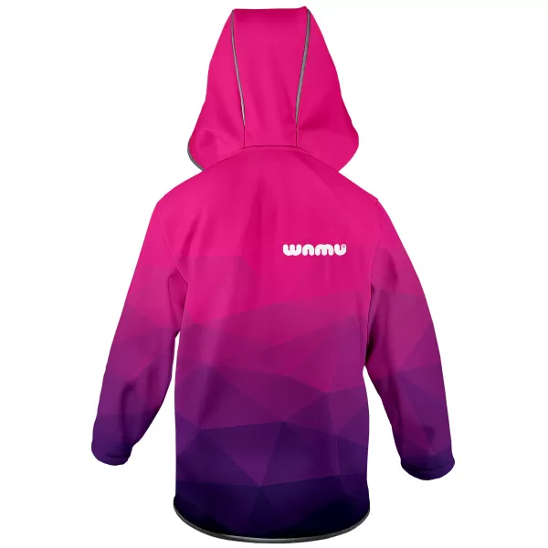  Dětská softshellová bunda WAMU MOZAIKA FIALOVÁ 