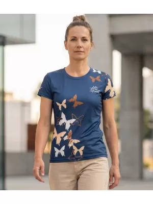 Dámské funkční triko premium ALTISPORT VOJ/ALW002TR01 NAVY/HNĚDÁ