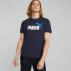 Pánské triko PUMA ESS+ 2 COL LOGO TEE 586759-07 BLUE