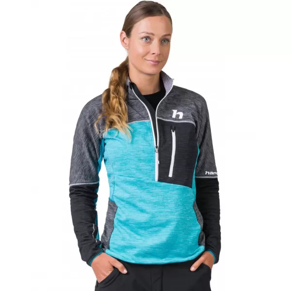  Dámská mikina HANNAH MEDA HZ LIGHT GRAY/ANTHRACITE MEL 