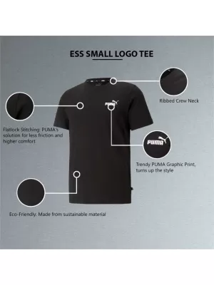 Pánské triko PUMA ESS SMALL LOGO TEE 586668-01 BLACK