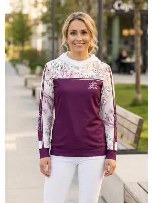 Dámská mikina premium ALTISPORT VOJ/ALW008MI01 VÍNOVÁ