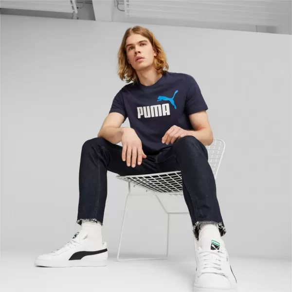  Pánské triko PUMA ESS+ 2 COL LOGO TEE 586759-07 BLUE 