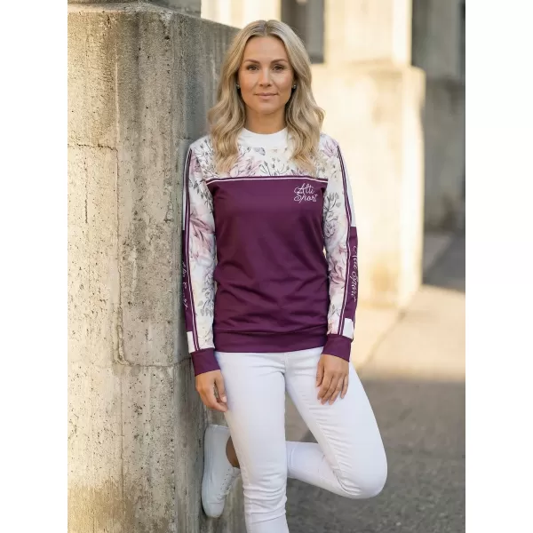  Dámská mikina premium ALTISPORT VOJ/ALW008MI01 VÍNOVÁ 