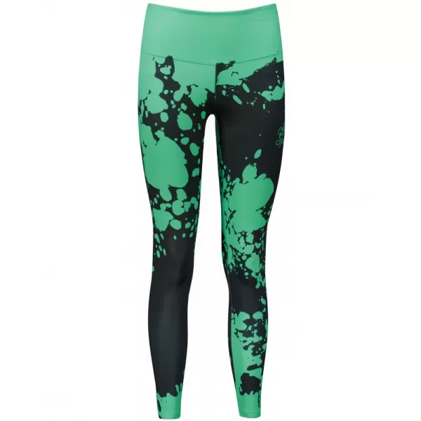  Dámské dlouhé legíny premium ALTISPORT VOJ/ALW012LEG01 ČERNÁ/TYRKYSOVÁ 