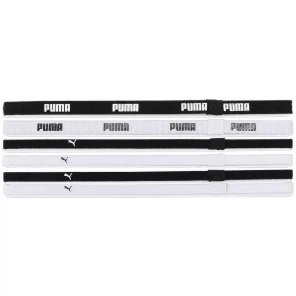  Dámská čelenka PUMA AT SPORTBANDS (6PCS) 053452-09 BLACK 