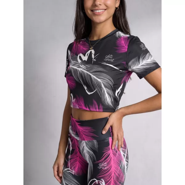  Dámské legíny nad kolena premium ALTISPORT VOJ/ALW001LEG02 ČERNÁ/RŮŽOVÁ 
