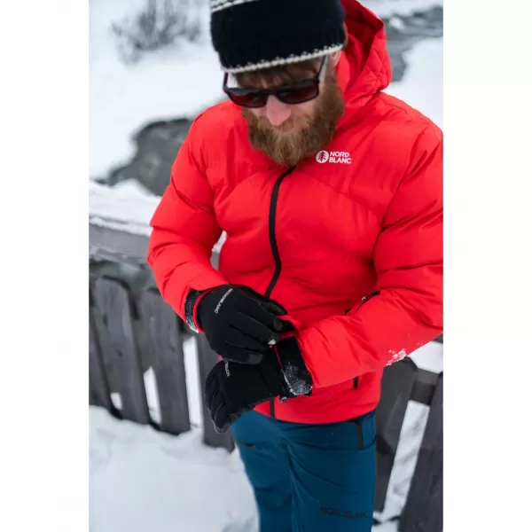  Pánská zimní bunda NORDBLANC BRILLIANCY NBWJM7926 ČERVENÁ 
