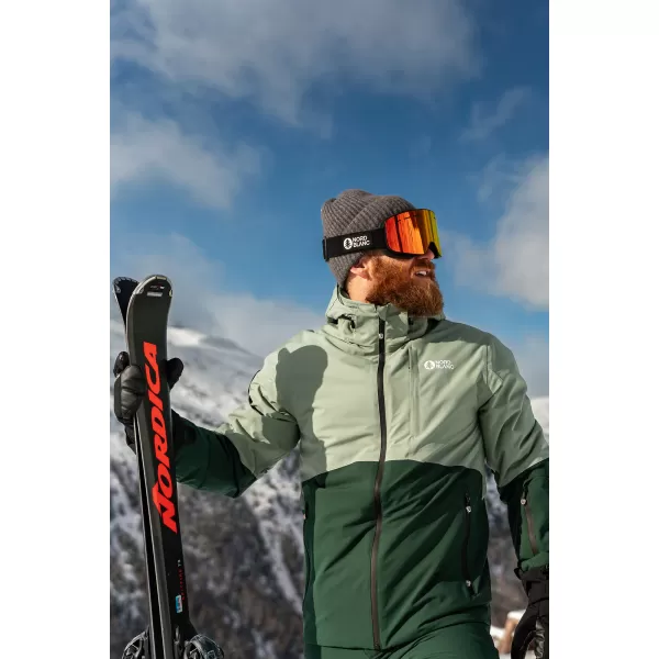  Pánská lyžařská bunda NORDBLANC START NBWJM7925 ZELENÁ 