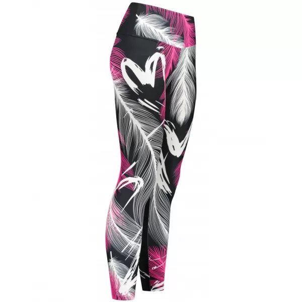  Dámské dlouhé legíny premium ALTISPORT VOJ/ALW001LEG01 ČERNÁ/RŮŽOVÁ 