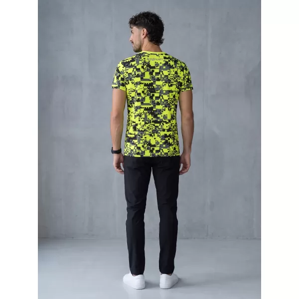  Pánské funkční triko premium plus ALTISPORT VOJ/ALM011TR02 NEON/ŽLUTÁ 