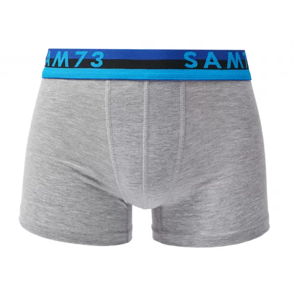  Pánské boxerky SAM 73 HIDDENIT MU 100 ČERNÁ/ŠEDÁ 