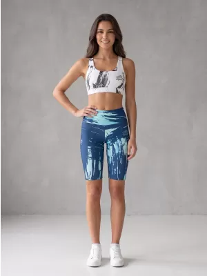Dámské legíny nad kolena premium ALTISPORT VOJ/ALW010LEG02 KRÁLOVSKÁ MODRÁ