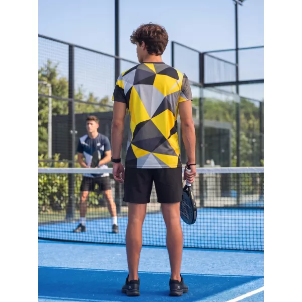 Pánské funkční triko premium plus ALTISPORT VOJ/ALM007TR02 ČERNOŽLUTÁ 