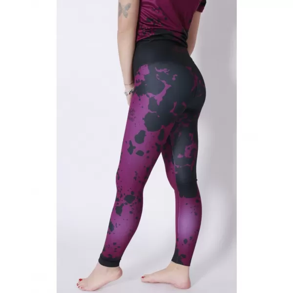  Dámské dlouhé legíny premium ALTISPORT VOJ/ALW012LEG01 FIALOVÁ/ČERNÁ 