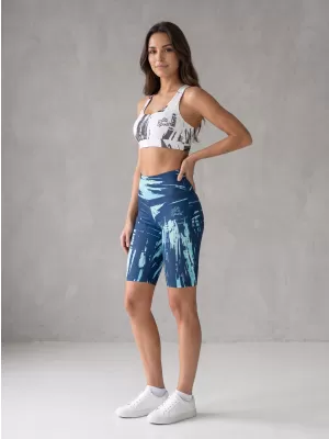 Dámské legíny nad kolena premium ALTISPORT VOJ/ALW010LEG02 KRÁLOVSKÁ MODRÁ