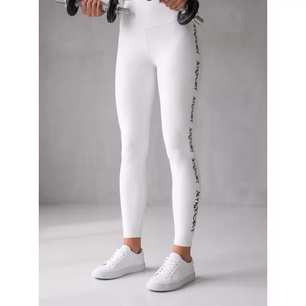 Dámské dlouhé legíny premium ALTISPORT VOJ/ALW021LEG01 BÍLÁ 