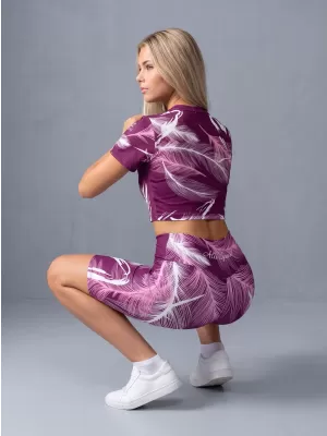Dámské legíny nad kolena premium ALTISPORT VOJ/ALW001LEG02 FUCHSIOVÁ