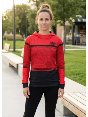 Dámská mikina premium ALTISPORT VOJ/ALW023MI01 ČERVENÁ