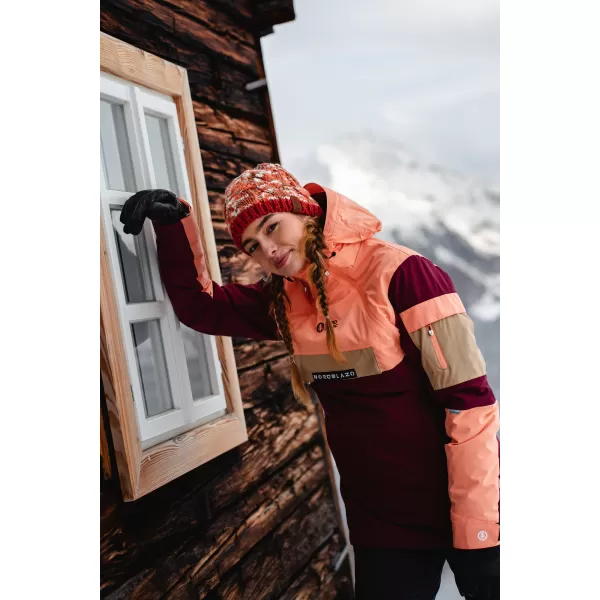  Dámská čepice NORDBLANC KNIT NBWHK7795 ČERVENÁ 
