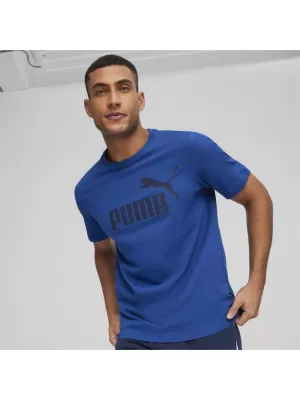 Pánské triko PUMA ESS LOGO TEE 586667-59 BLUE