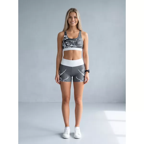  Dámské krátké legíny premium ALTISPORT VOJ/ALW022LEG03 ŠEDÁ 